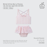(6M-4Y) LP - Bộ bơi rời hai dây La Pomme váy xòe kẹo ngọt trên bờ biển - Hồng