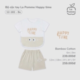 (6M-4Y) LP - Bộ cộc tay La Pomme Happy time - Be