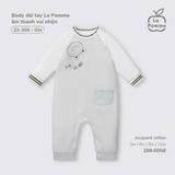 (3M-12M) LP - Body dài tay La Pomme âm thanh vui nhộn - Ghi