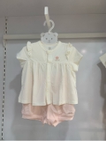(0M-9M) NOUS - Bộ cộc tay màu hồng in họa tiết sứa 6M - SS26.T7A