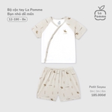 (0M-6M) LP - Bộ cộc tay La Pomme Bạn nhỏ dễ mến - Be