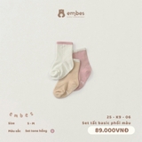 EMBES - Set tất basic phối màu set tone - 25-K9-06