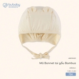 (1M-3M) BU - Mũ Bonnet tai gấu Bambus ABB194301 - Kem