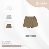 (12M-4Y) BU - Quần váy bé gái BCT103101 - Nâu vàng B60