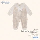 (1M-9M) BU - Body dài tay cài giữa bèo ngực Iconic 1 BCT215900 - Be in Iconic 1