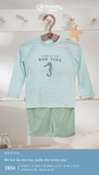 (6M-4Y) BU - Bộ bơi Áo dài tay, quần đùi khóa sau - Mint 76