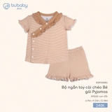 (6M-12M) BU S30 - Bộ ngắn tay cài chéo Bé gái Pyjamas - BSR1308BG