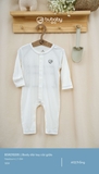 (NB-1M) BU - Body dài tay cài giữa - Trắng
