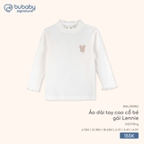 (6M-4Y) BU - Áo dài tay cao cổ bé gái Lennie BWL3109BG - Trắng