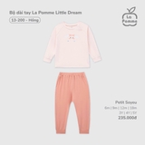 (6M-4Y) LP - Bộ dài tay La Pomme Little Dream - Hồng