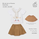 (9M-4Y) LP - Bộ cộc tay La Pomme Good day - Nâu
