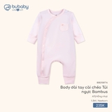 (NB-1M) BU - Body dài tay cài chéo Túi ngực Bambus - IBB2108TN