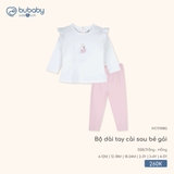 (12M-4Y) BU S30 - Bộ dài tay cài sau bé gái - IVC1110BG