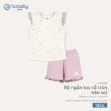 (6M-4Y) BU - Bộ ngắn tay cổ tròn bèo vai - IVS130400