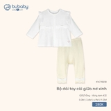 (0M-9M) BU - Bộ dài tay cài giữa nơ xinh - KVC110230