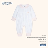 (0M-3M) BU - Body dài tay cài giữa cổ Peter Pan - KVC210201