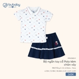 (6M-4Y) BU - Bộ ngắn tay cổ Polo kèm chân váy - PPN1303VY