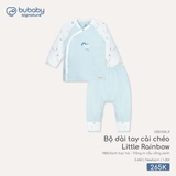 (NB-3M) BU - Bộ dài tay cài chéo Little Rainbow - SBB1108LR