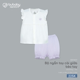 (0M-9M) BU - Bộ ngắn tay cài giữa bèo tay - SBB130231