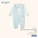 (0M-6M) BU - Body dài tay cài giữa Giả vest - SCT2102VE