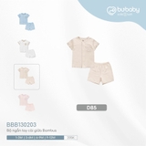 (1M-9M) BU - Bộ ngắn tay cài giữa Bambus BBB130203 - Be D85