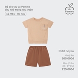 (6M-4Y) LP - Bộ cộc tay La Pomme cừu nhỏ trong khu vườn - Be cừu