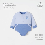 (NB-3M) LP S40 - Body chip dài tay La Pomme BonjoUR S30 - Xanh BJ