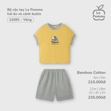 (6M-4Y) LP - Bộ cộc tay La Pomme hải âu và cánh buồm - Vàng hải âu