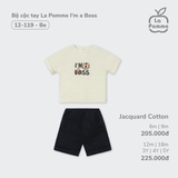 (6M-4Y) LP - Bộ cộc tay La Pomme I'm a Boss - Be Boss