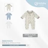 (1M-6M) BU - Body dài tay cổ Peterpan Dona BBB2103DN - Be in CC