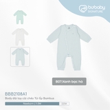 (NB-1M) BU - Body dài tay cài chéo Túi ốp Bambus BBB2108A1 - Xanh bạc hà