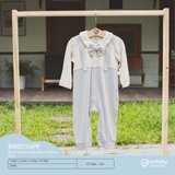 (1M-9M) BU - Body dài tay giả yếm cổ Peter Pan BBB2166PP - Be