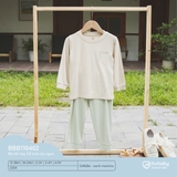 (12M-4Y) BU - Bộ dài tay Cổ tròn túi ngực BBB110402 - Be