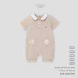 (6M-2Y) NOUS - Body cộc màu nâu nhạt - 6-9M