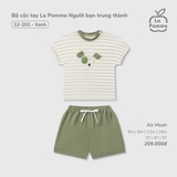 (9M-3Y) LP - Bộ cộc tay La Pomme Người bạn trung thành - Xanh