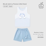 (6M-4Y) LP - Bộ sát nách La Pomme Little friend - Xanh