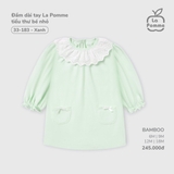 (6M-18M) LP - Đầm dài tay La Pomme tiểu thư bé nhỏ - Xanh
