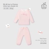 (6M-4Y) LP - Bộ dài tay La Pomme nhóm bạn chuyện trò - Hồng