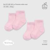 (SML) LP - Set 02 đôi tất La Pomme mềm mại - Hồng