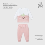(6M-2Y) LP S40 - Bộ dài tay La Pomme gương mặt ngộ nghĩnh - Hồng