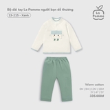 (6M-4Y) LP S40 - Bộ dài tay La Pomme người bạn dễ thương - Xanh