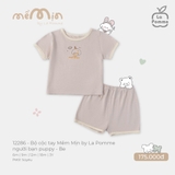 (6M-2Y) LP - Bộ cộc tay Mềm Mịn by La Pomme người bạn puppy - Be