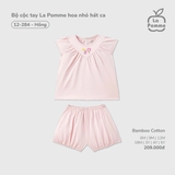 (6M-4Y) LP - Bộ cộc tay La Pomme hoa nhỏ hát ca - Hồng