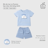 (6M-4Y) LP - Bộ cộc tay La Pomme bạn mây nhỏ bồng bềnh - Xanh biển