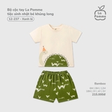 (6M-4Y) LP - Bộ cộc tay La Pomme tiệc sinh nhật bé khủng long - Xanh lá
