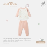 (6M-4Y) LP - Bộ dài tay Mềm Mịn by La Pomme ngày năng động của cún con - Hồng cam