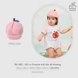 (44CM-52CM) LP - Mũ La Pomme trái táo dễ thương - Hồng Cam
