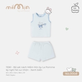 (6M-2Y) LP - Bộ sát nách Mềm Mịn by La Pomme kỳ nghỉ hè vui nhộn - Xanh biển