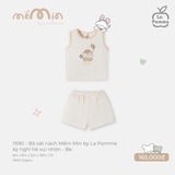 (6M-2Y) LP - Bộ sát nách Mềm Mịn by La Pomme kỳ nghỉ hè vui nhộn - Be