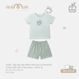 (6M-2Y) LP - Bộ cộc tay Mềm Mịn by La Pomme cùng lướt trên mặt sóng - Xanh lá